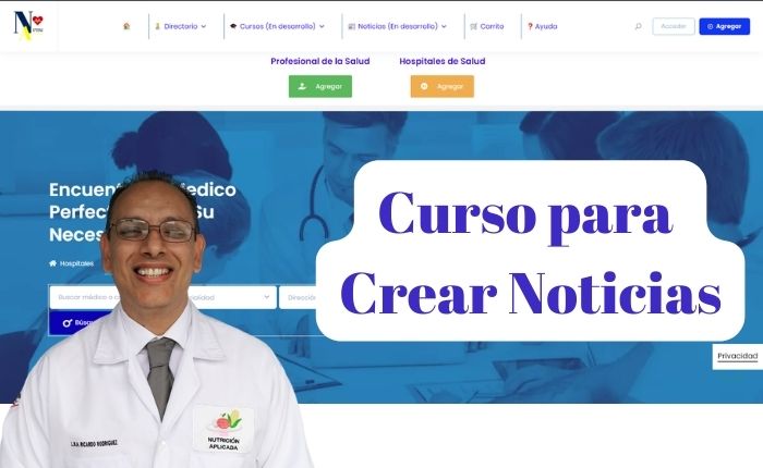 Aprende a crear Entradas o Noticias en el Directorio de profesionales de la Salud